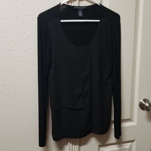 Black long sleeve blouse